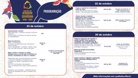 Programaçao de 22 a 24/10